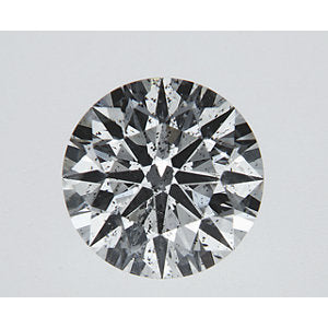 GIA ROUND 1.02ct FACETED cut G color I2 # 346573